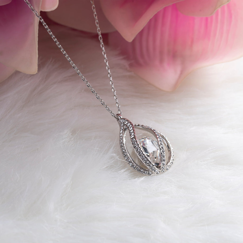 TRYNDI™ To My Best Mother-in-law Birdcage Necklace With Authentic Swarovski Crystals