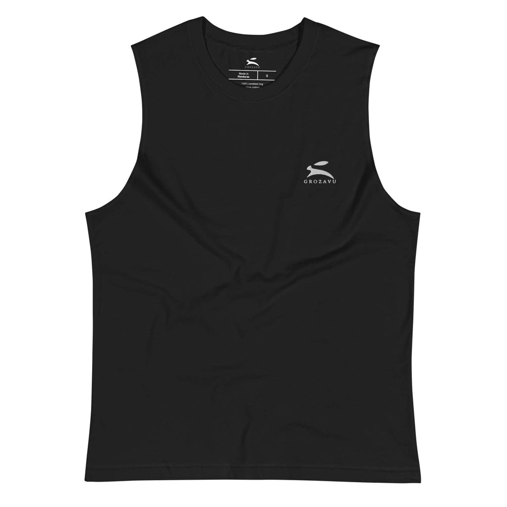 Deep-Cut Sleeveless Tee