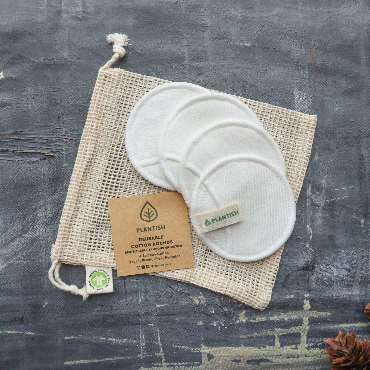 Reusable Cotton Rounds - Bamboo Cotton